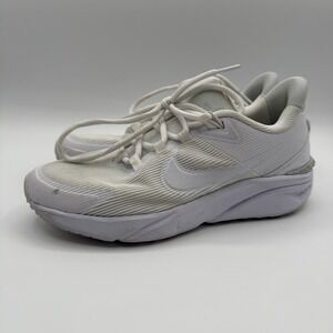Nike Star Runner 4 Triple White Running Sneaker Shoes Youth Size 5y DX7615-100